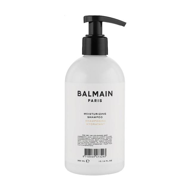 foto зволожувальний шампунь balmain paris hair couture moisturizing shampoo для сухого та фарбованого волосся, 300 мл