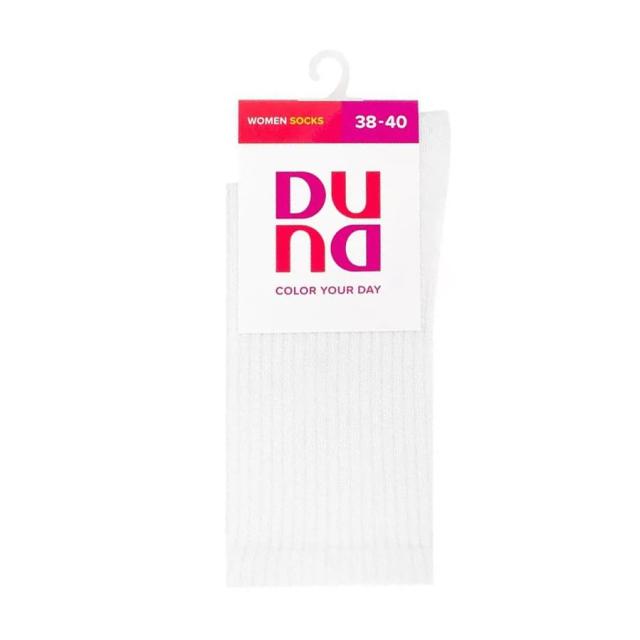 foto шкарпетки жіночі duna 3341 високі, білі, розмір 23-25
