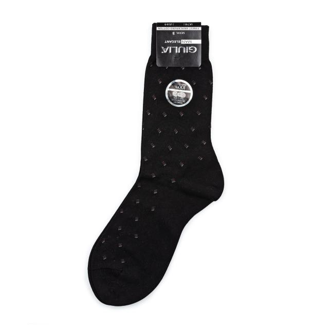 foto шкарпетки чоловічі giulia elegant 301 calzino black р.45-46