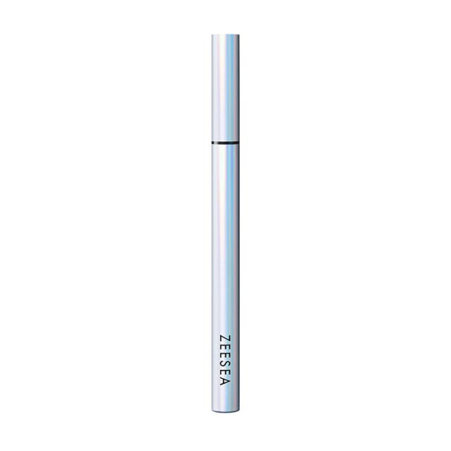 foto водостійка підводка-фломастер для очей zeesea colorful waterproof tip liquid eyeliner, 05 moonlit white, 9.07 г