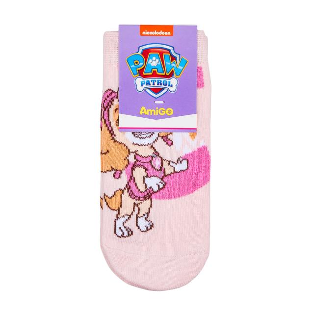 foto шкарпетки дитячі amigo скай з буквою рожеві, розмір 20-22