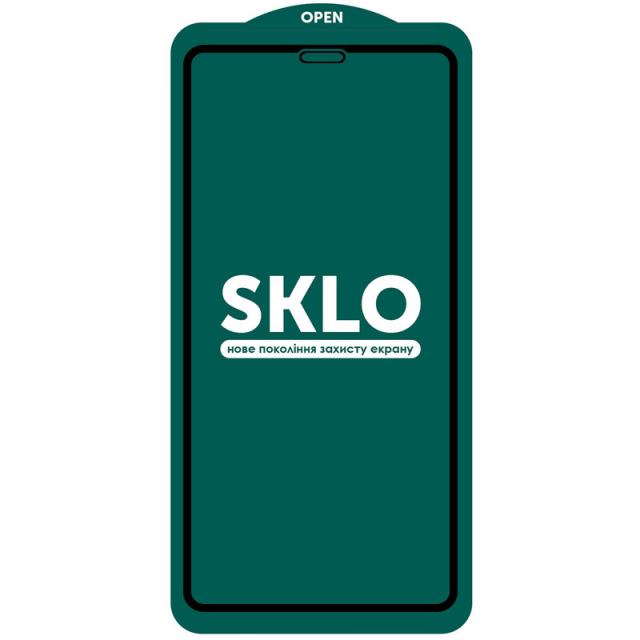 foto захисне скло sklo 5d (full glue) (тех.пак) для iphone 11 (чорний) 1082423