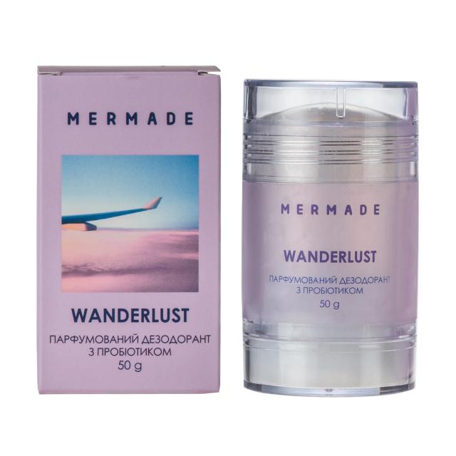 foto парфумований дезодорант-стік з пробіотиком mermade wanderlust жіночий, 50 г