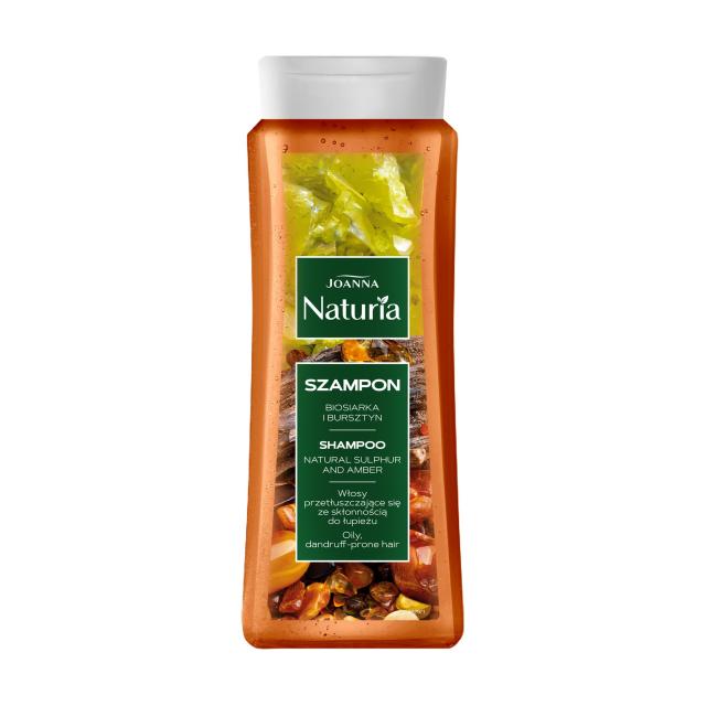 foto шампунь проти лупиjoanna naturia shampoo natural sulphur & amber для жирного волосся, 500 мл