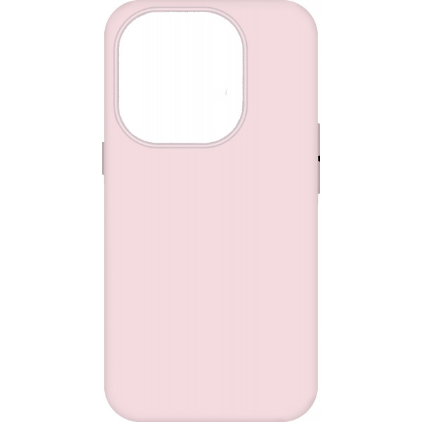 foto чохол для смартфону make premium silicone apple iphone 14 pro chalk pink (mclp-ai14pcp)