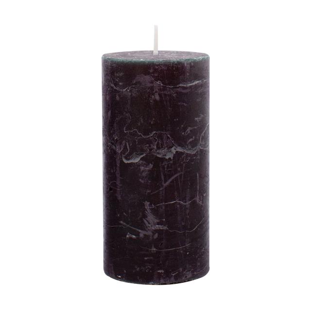foto циліндрична свічка candlesense decor rustic чорна, діаметр 6 см, висота 12 см