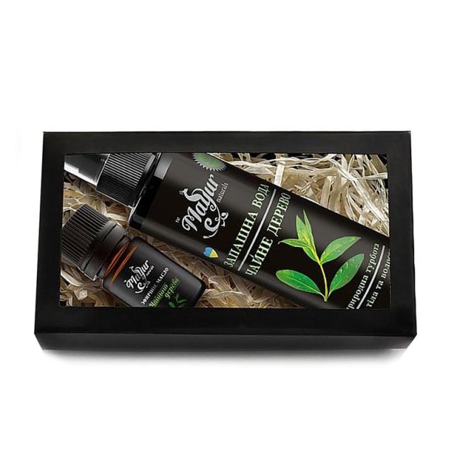 foto набір для волосся, тіла та ароматерапії mayur чайне дерево (ефірна олія, 5 мл + запашна вода, 100 мл)