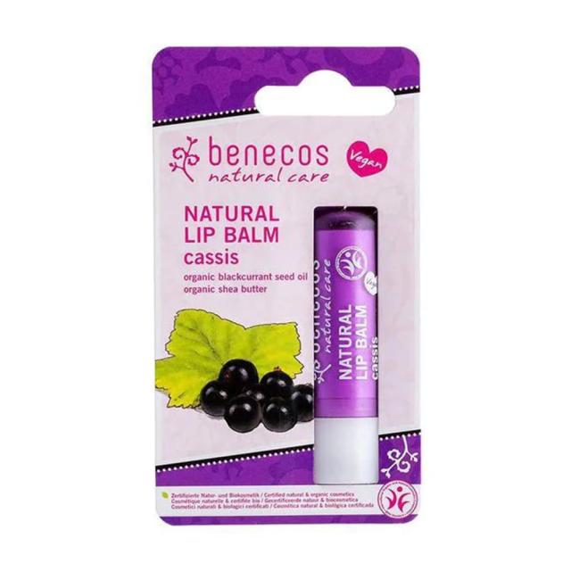 foto бальзам для губ benecos natural care lip balm cassis blackcurrant, 4.8 г