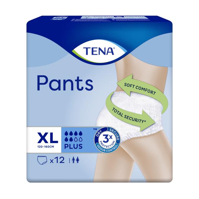 foto урологічні труси-підгузки для дорослих tena pants plus розмір xl, 12 шт