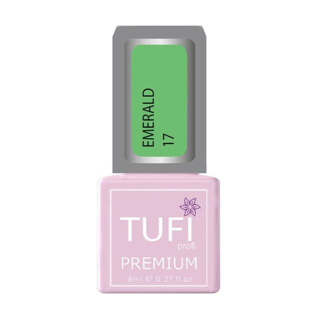 foto гель-лак для нігтів tufi profi premium emerald 17 травнева трава, 8 мл