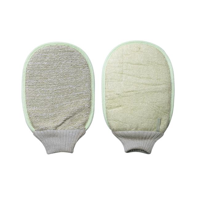 foto масажна рукавичка titania банна зелена 16*23 см