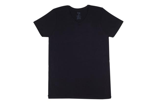 foto футболка чоловіча doozo v-виріз р.s чорний м.434