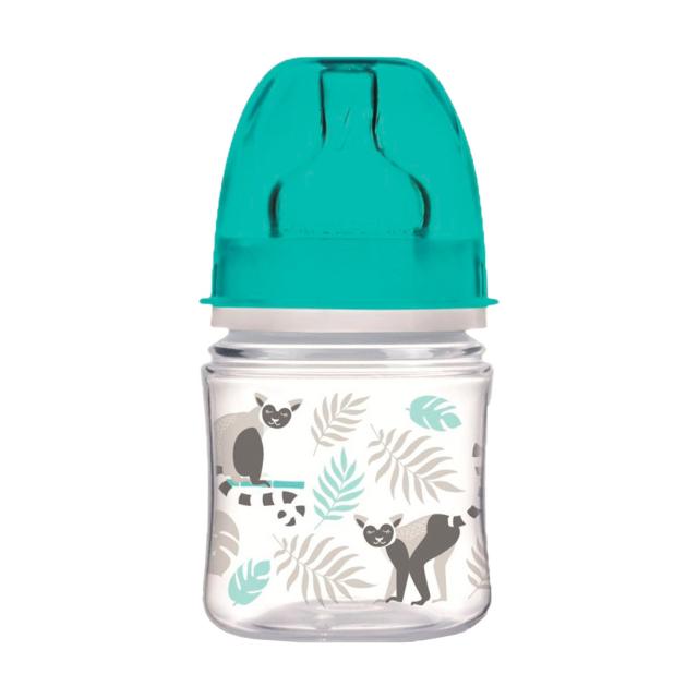foto пляшечка для годування canpol babies easystart jungle від 3 місяців, з широким отвором, антиколькова, сіра, 120 мл