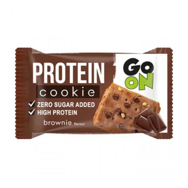 foto протеїнове печиво go on nutrition protein cookie брауні, 50 г