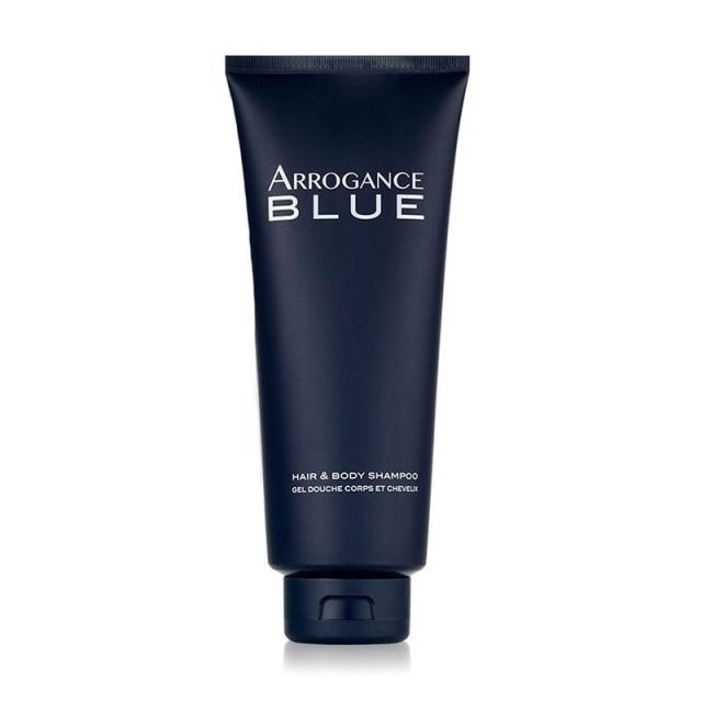 foto парфумований шампунь для волосся та тіла arrogance blue чоловічий, 400 мл