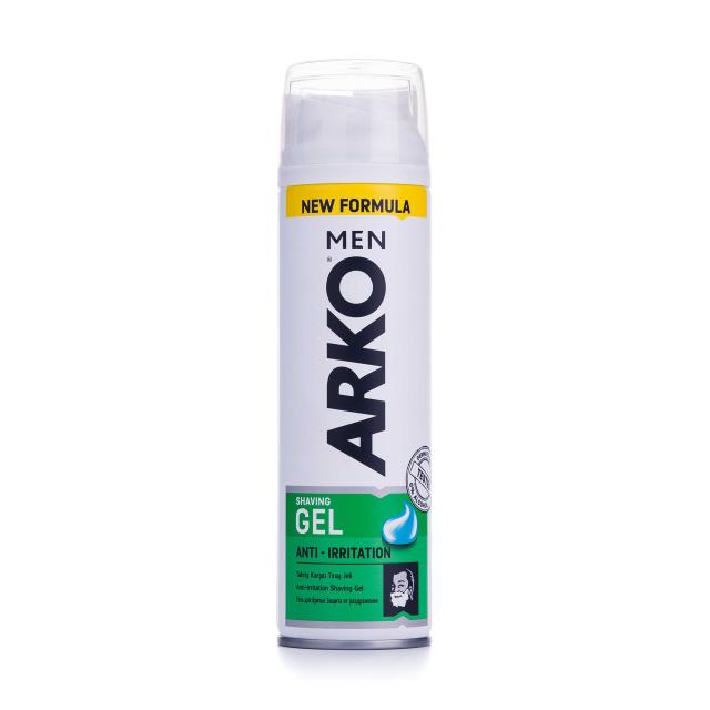 foto гель для гоління arko men anti-irritation shaving gel чоловічий, 200 мл