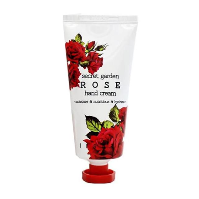 foto крем для рук jigott secret garden rose hand cream з екстрактом троянди, 100 мл