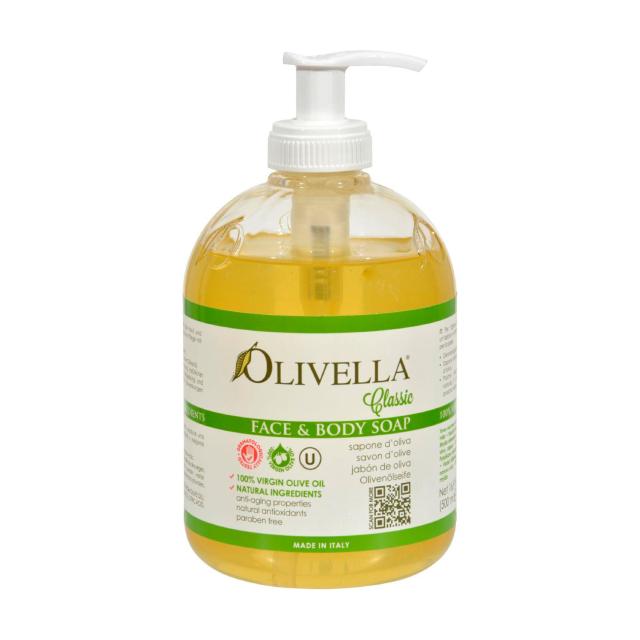 foto мило рідке olivella для обличчя та тіла на основі оливкової олії 500мл