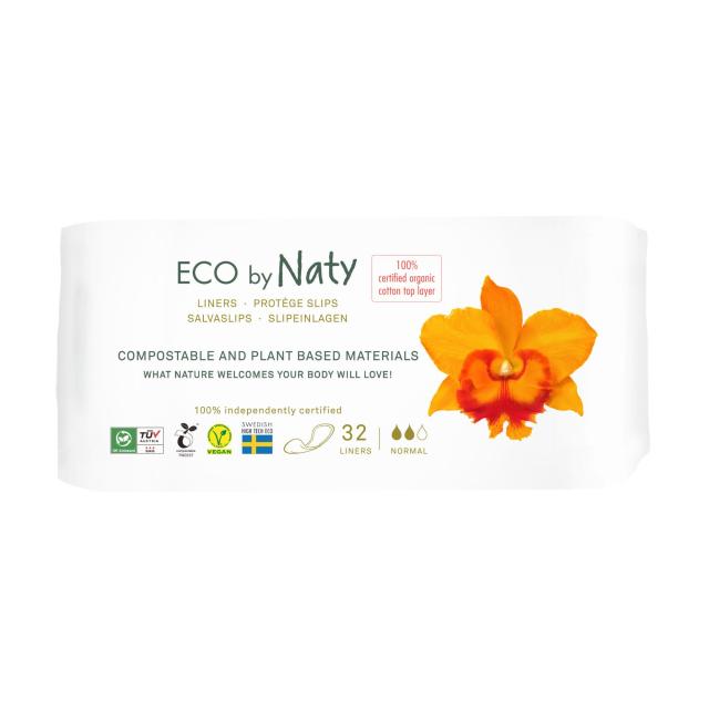 foto щоденні еко-прокладки eco by naty normal, 32 шт