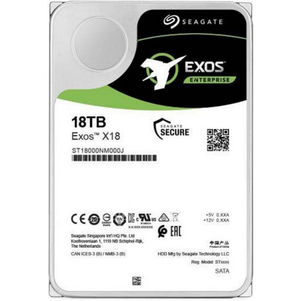 foto жорсткий диск внутрішній seagate exos enterprise 3.5'' 18tb (st18000nm000j)