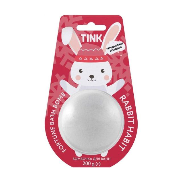 foto бомбочка-гейзер для ванни tink rabbit habbit fortune bath bomb, 200 г