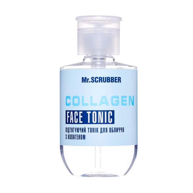 foto підтягувальний тонік для обличчя mr.scrubber collagen face tonic з колагеном, 250 мл