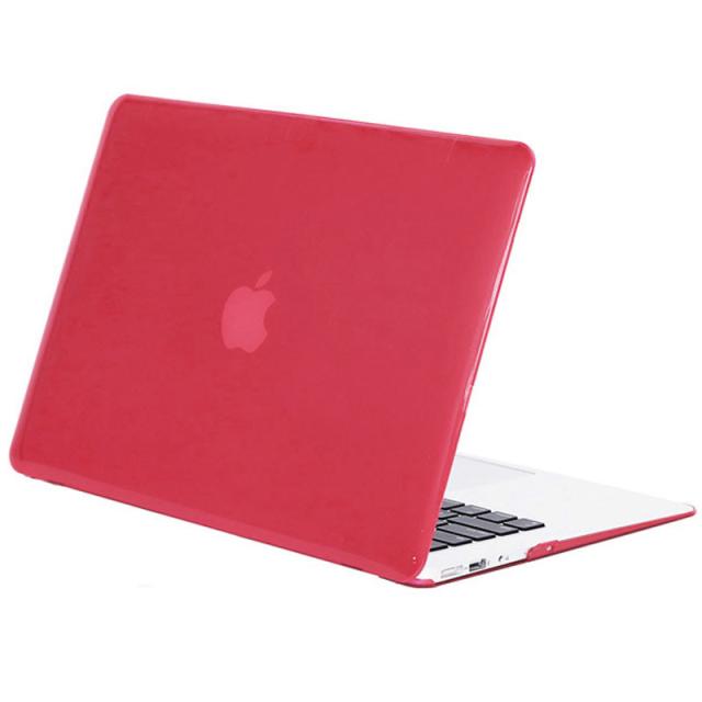 foto чохол-накладка matte shell на apple macbook pro 13 (a1278) (червоний / wine red) 1132593