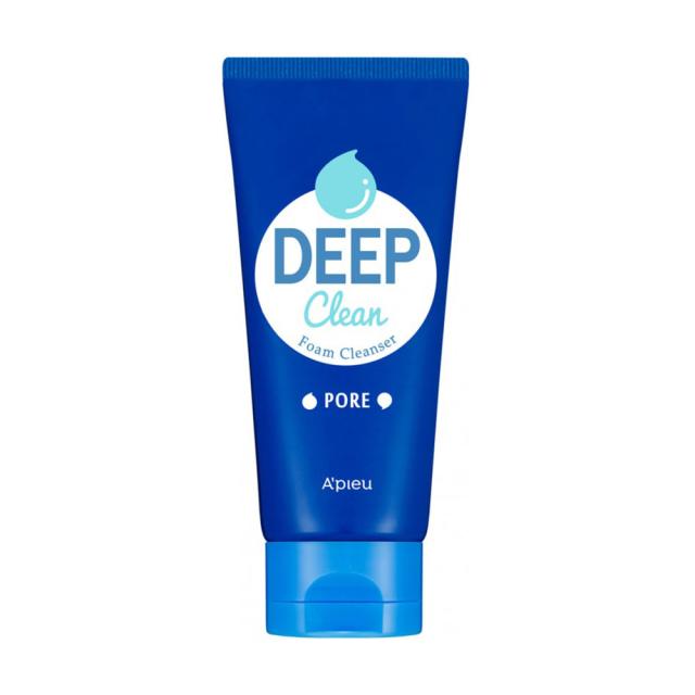 foto пінка для глибокого очищення обличчя a'pieu deep clean foam cleanser pore, 130 мл