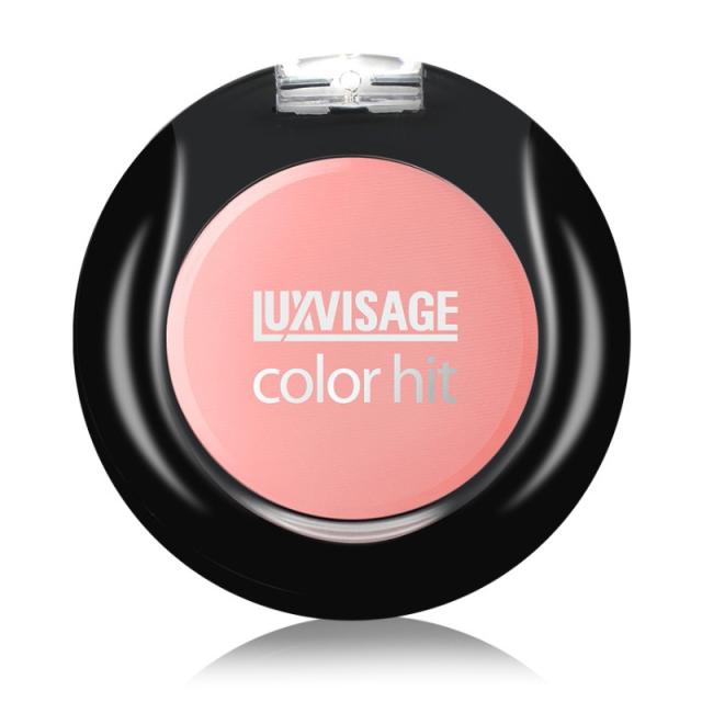 foto компактні рум'яна для обличчя luxvisage color hit 18 рожевий теплий, 2.5 г