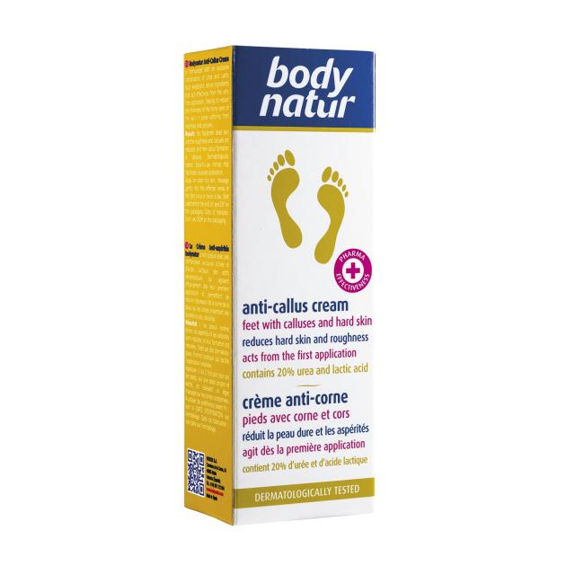 foto крем для ніг антимозольний body natur anti-callus & hard skin, 50 мл