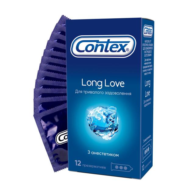 foto презервативи contex long love для тривалого задоволення, 12 шт