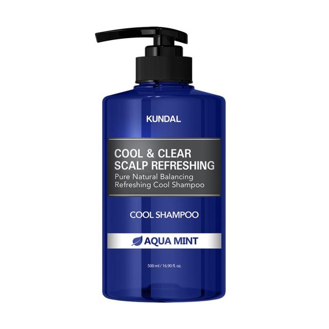 foto шампунь для волосся kundal aqua mint cool and clear scalp refreshing shampoo, 500 мл