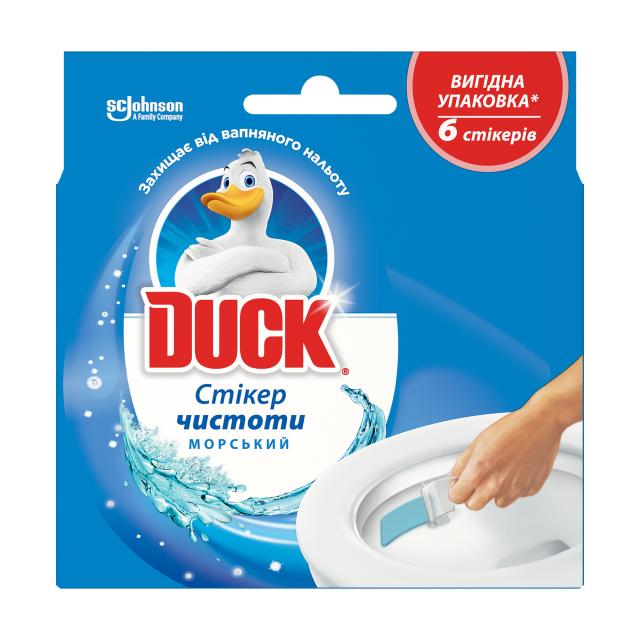 foto стікер для очищення туалету duck морський, 6 шт