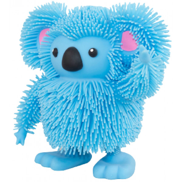 foto інтерактивна іграшка гумова jiggly pup запальна коала блакитна (jp007-bl)