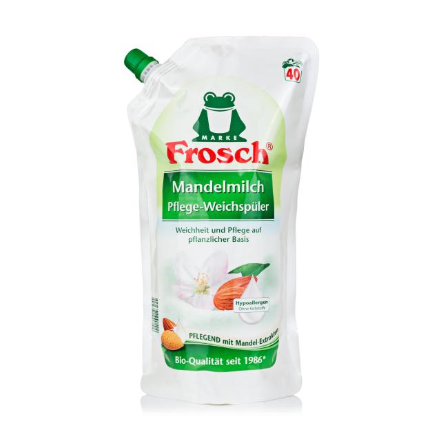 foto кондиціонер-ополіскувач для білизни frosch мигдальне молочко, 40 циклів прання, 1 л