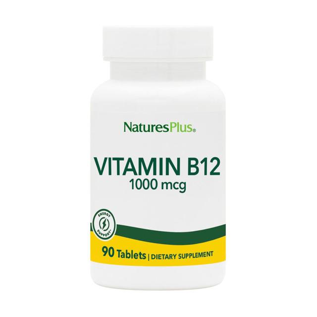 foto харчова добавка вітаміни в таблетках naturesplus вітамін b-12 (метилкобаламін) 1000 мкг, 90 шт