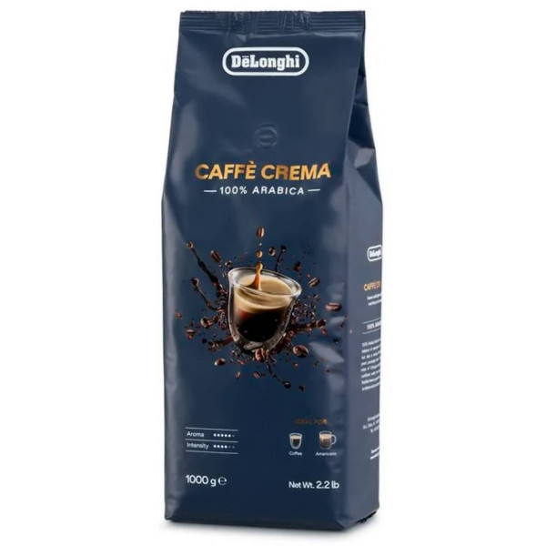foto кава в зернах delonghi coffee crema 1 кг (dlsc618)
