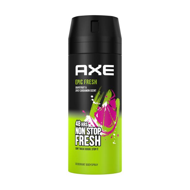 foto дезодорант-спрей axe epic fresh 48h non stop fresh deodorant bodyspray чоловічий, 150 мл
