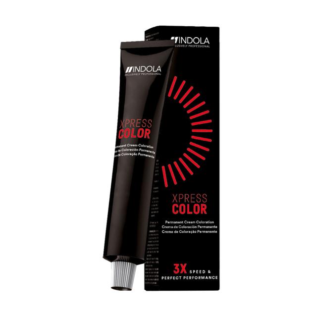 foto перманентна крем-фарба для волосся indola xpress color 3x speed & perfect performance 6.00 темно-русявий натуральний інтенсивний, 60 мл