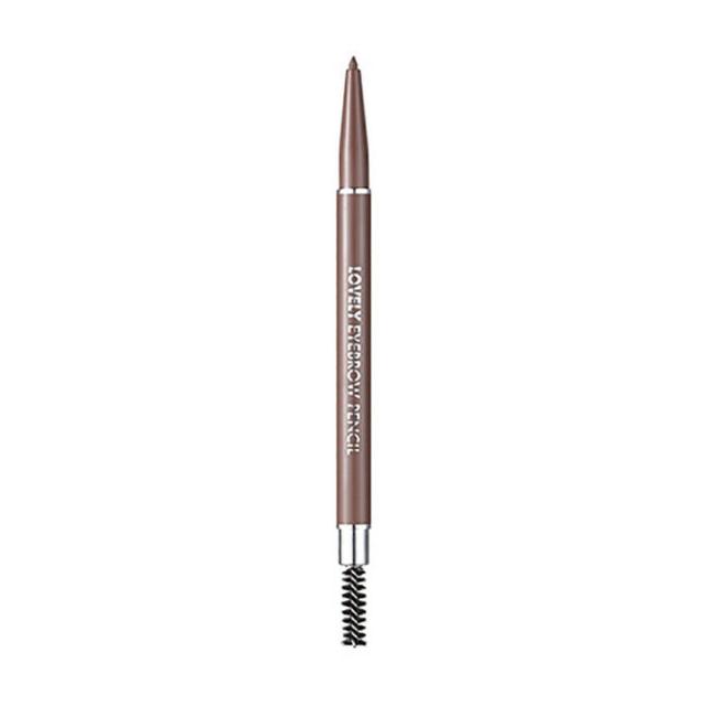 foto олівець для брів tony moly lovely eyebrow pencil 06 latte brown, 1 г