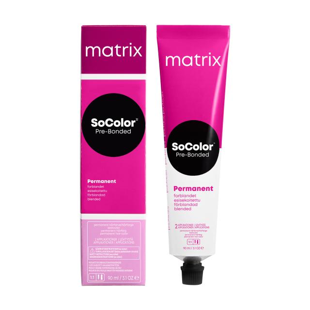 foto cтійка крем-фарба для волосся matrix soсolor beauty (pre-bonded permanent) 6mv, 90 мл