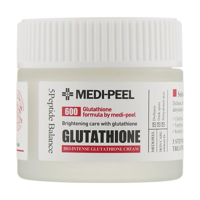 foto крем для обличчя medipeel bio intense glutathione white cream з глутатіоном, 50 мл