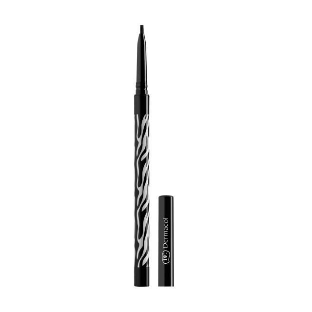 foto олівець для очей dermacol black sensation автоматичний micro black (чорний), 2.98г