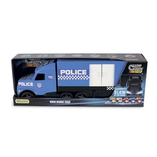 foto автомобіль wader magic truck поліція (36200), 78,0*28,5*20,5 см