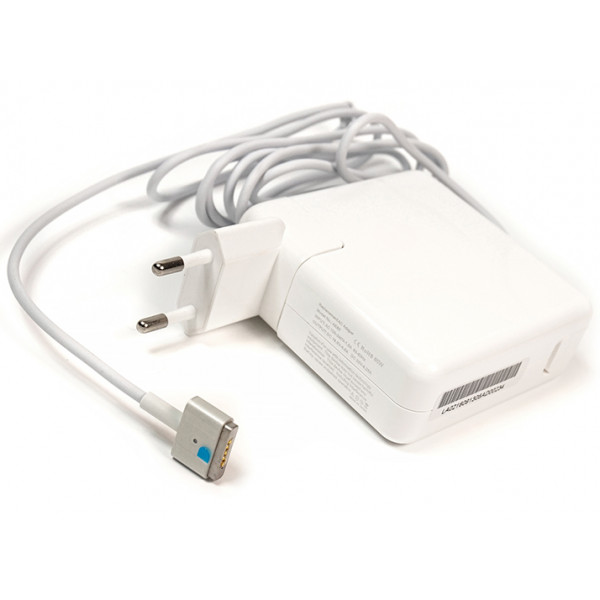 foto зарядний пристрій для ноутбука powerplant apple 220v 20v 85w 4.25a magsafe 2 (ap85hmag2)