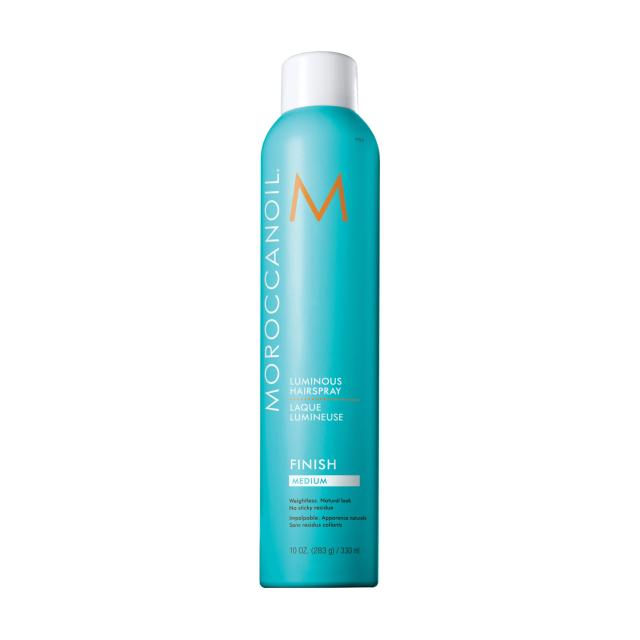 foto сяйливий лак для волосся moroccanoil finish luminous hairspray medium середньої фіксації, 330 мл