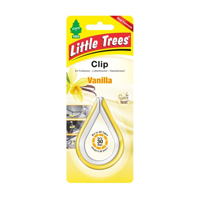 foto ароматизатор для автомобіля little trees clip ваніль, 30 г