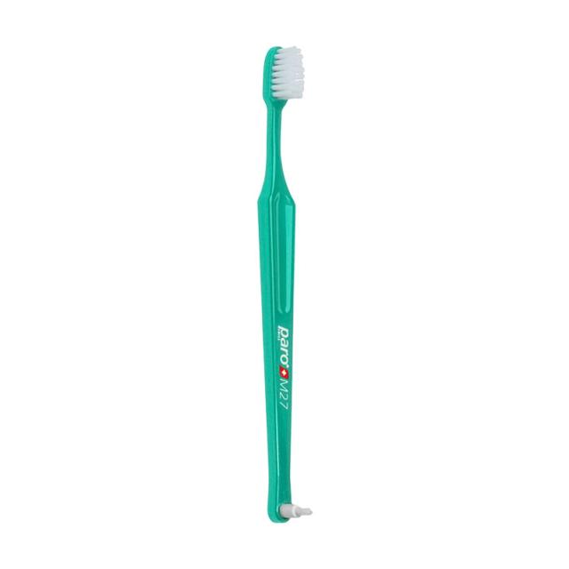 foto дитяча зубна щітка paro swiss kids m27 середньої жорсткості, зелена, 1 шт