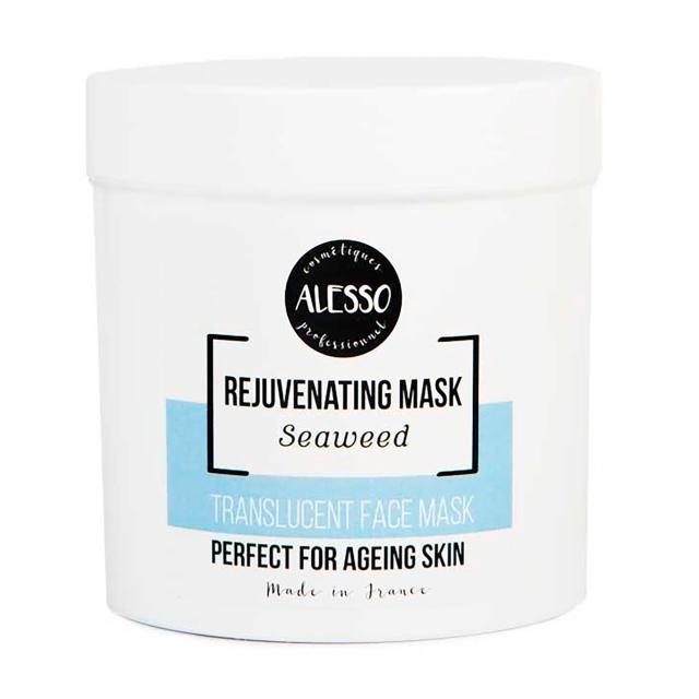 foto альгінатна маска для обличчя alesso professionnel translucent alginate peel-off face mask with alga з морськими водоростями, стимулювальна, 200 г