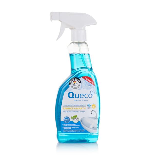 foto універсальний засіб queco для чищення ванної кімнати, 500 мл